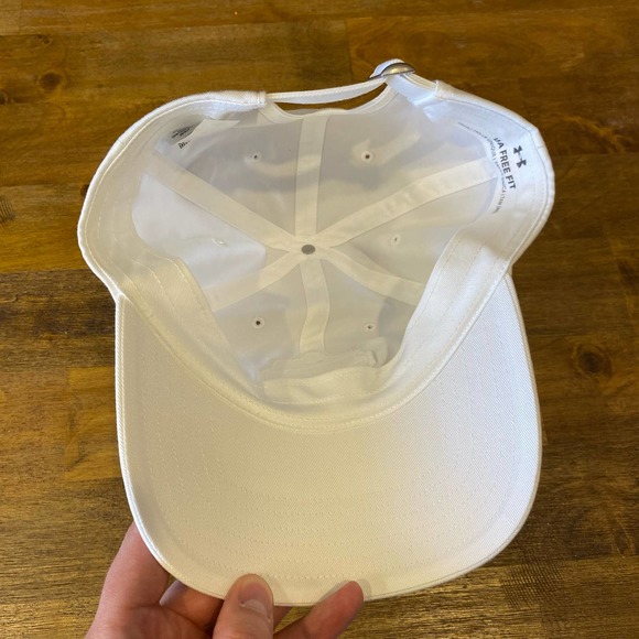 Under Armour Utah Utes Team Issue White Pac 12 Champions Adjustable Hat OSFA - Picture 4 of 6